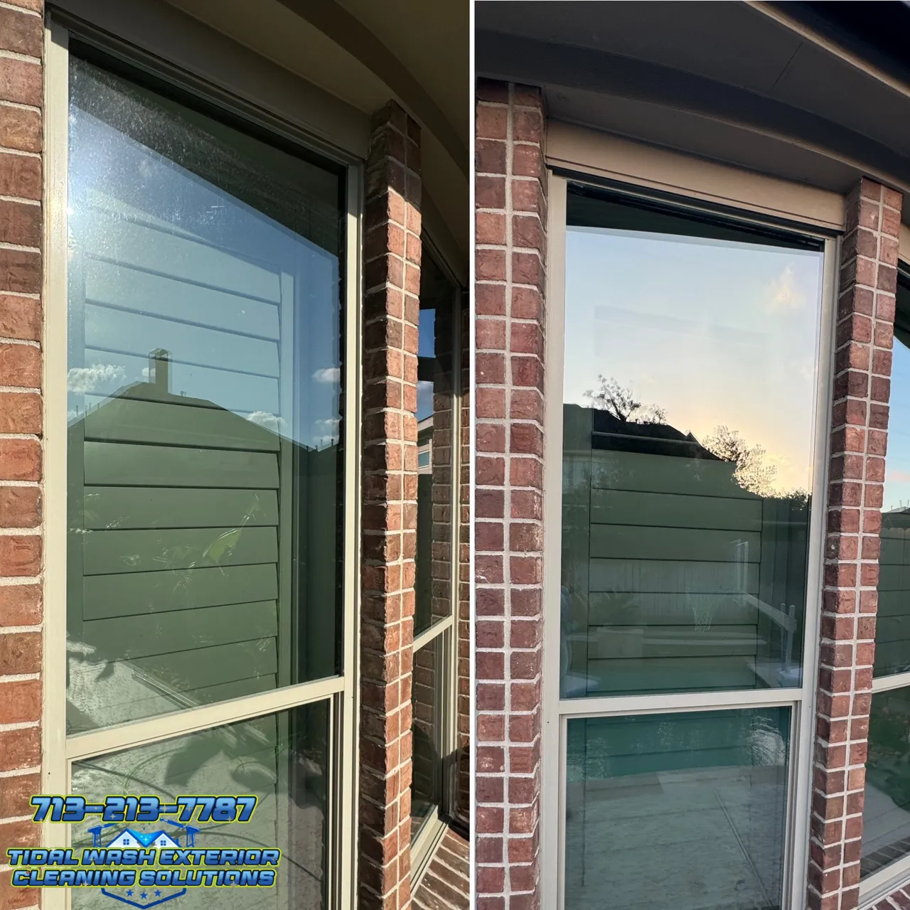 Westover Park League City pure water window cleaning project photo summary