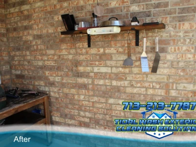 Brick Surface – Clean Finish After Softwash