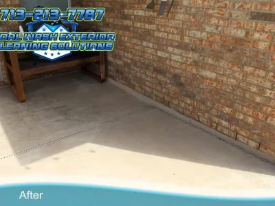 Mildew-Free Patio – Soft Wash Results in Texas