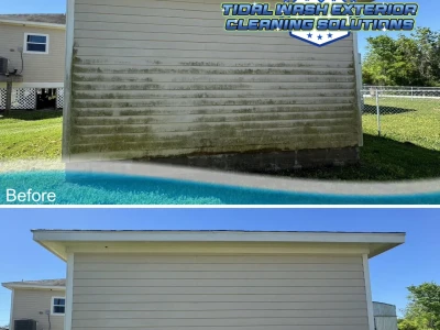 Hardie Plank Siding Cleaning in Galveston