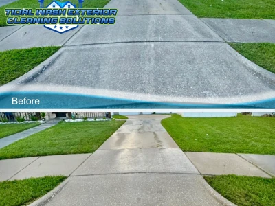 Driveway Cleaning Project Overview – Pearland, TX | Tidal Wash