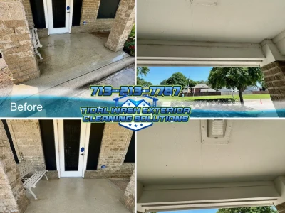 Baywood Oaks Clubhouse Entrance Soft Wash