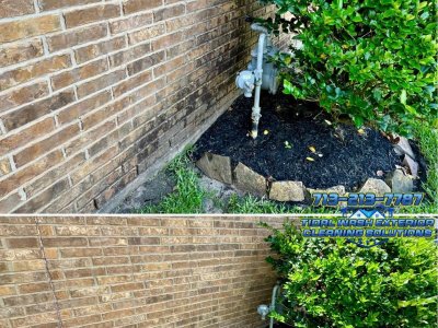 League City brick house washing and exterior cleaning project photo